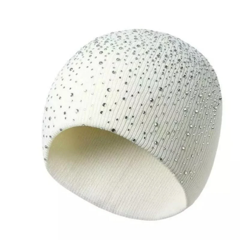 

Cold-proof Joker Knitted Hat Adult Studded Hat Warm Cold Hat for Men and Women In Autumn and Winter New Style Wholesale