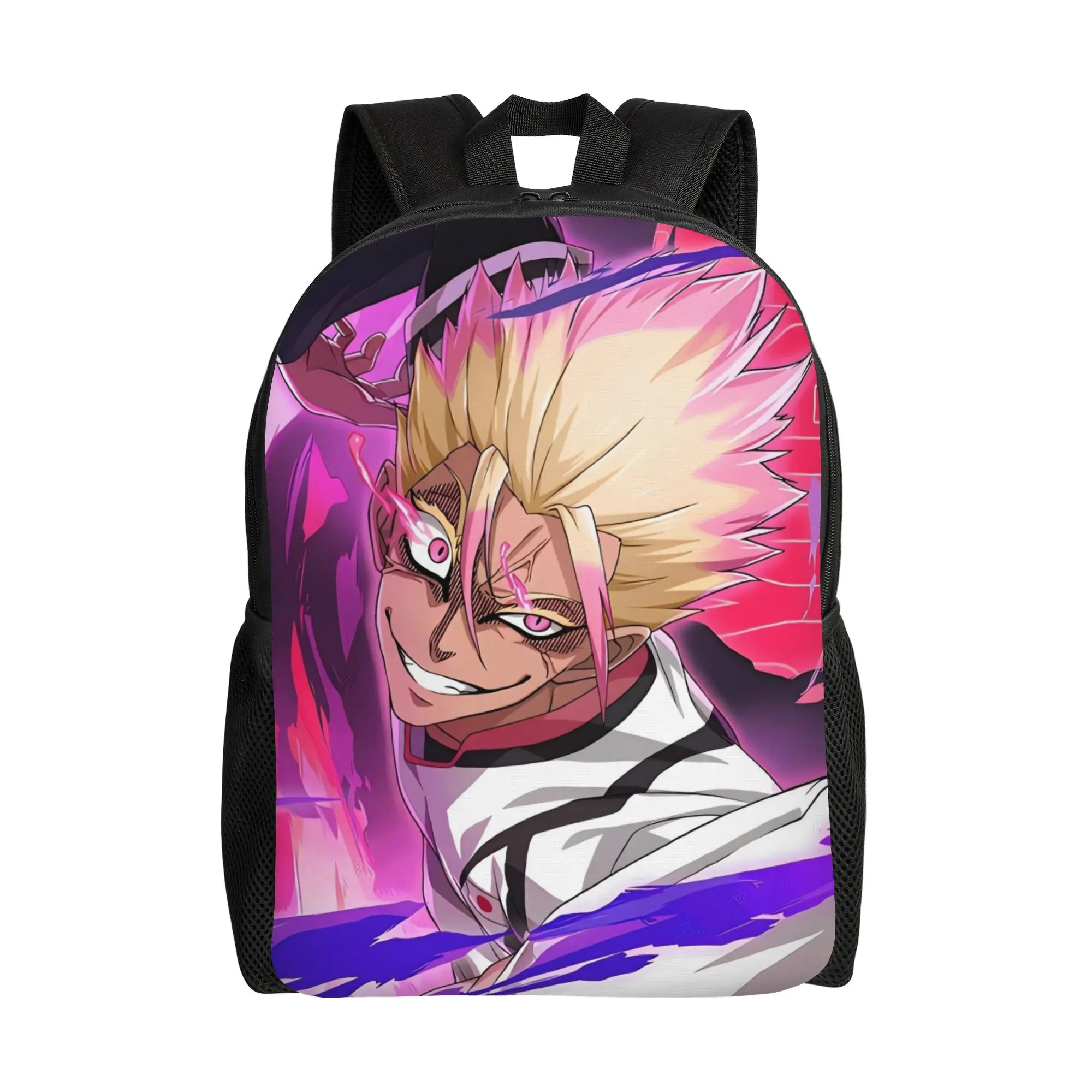 Blue Locks Ryusei Shidou Backpack for Men Women Cool High School Hiking Travel Daypack Football Anime Laptop Canvas Bags Gift
