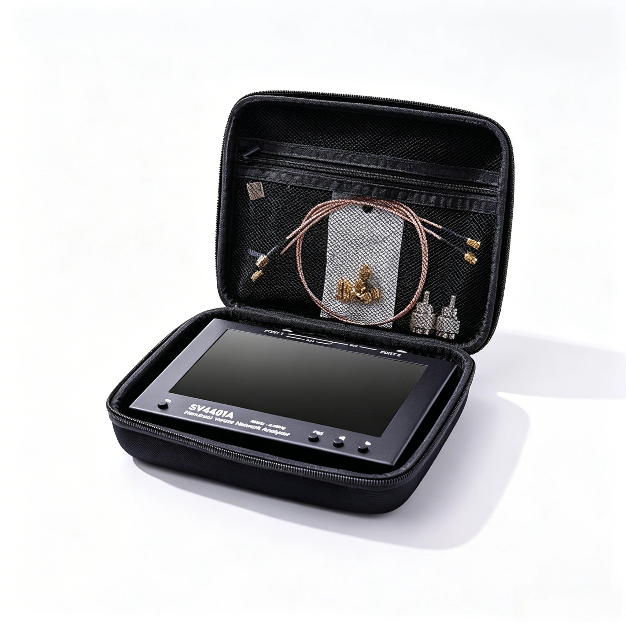 7 Inch Touch Screen SV4401A Handheld VNA, 50KHz-4.4GHz HF UHF Vector Network Analyzer Upgraded From NanoVNA for Antenna Testing