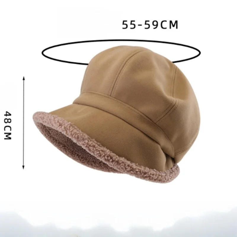 1pc Women Beret Hat Classic French Style Beret for Women Winter Warm Breathable Casual Beret Caps for Outing Travelling Vacation