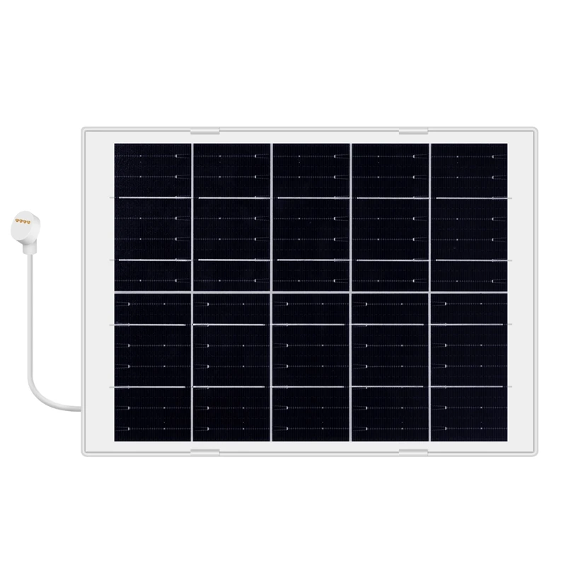 8W Solar Panel With Extension Cable IP65 Waterproof For Camera Security Camera Outdoor