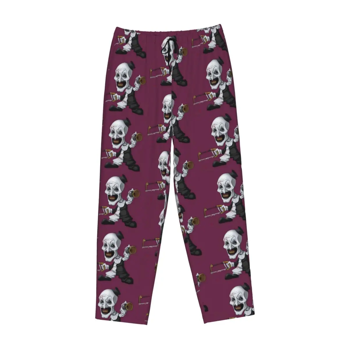 Custom Womens T-Terrifiers Horror Movie Pajama Pants Printed Sleep Sleepwear Bottoms with Pockets