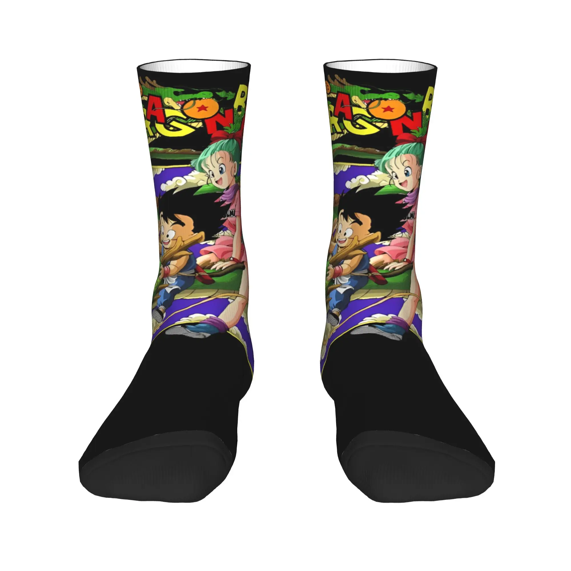 D-Dragon-Ball-L DragonBallZ Crew Socks for Women Men All Season  Super Soft Middle Tube Socks Sweat Absorbing