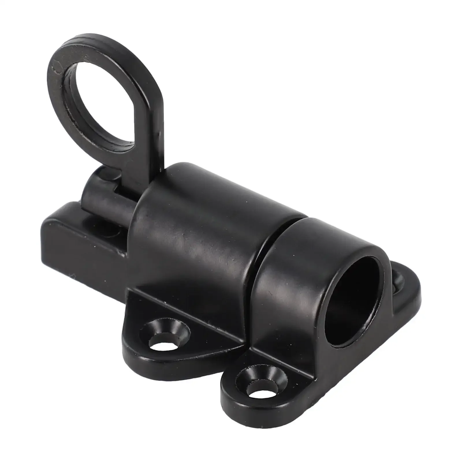 Aluminum Alloy Window Gate Security Pull Ring Spring Door Lock Bounce Door Bolt Automatic Latch Lock Window Black/white/silver