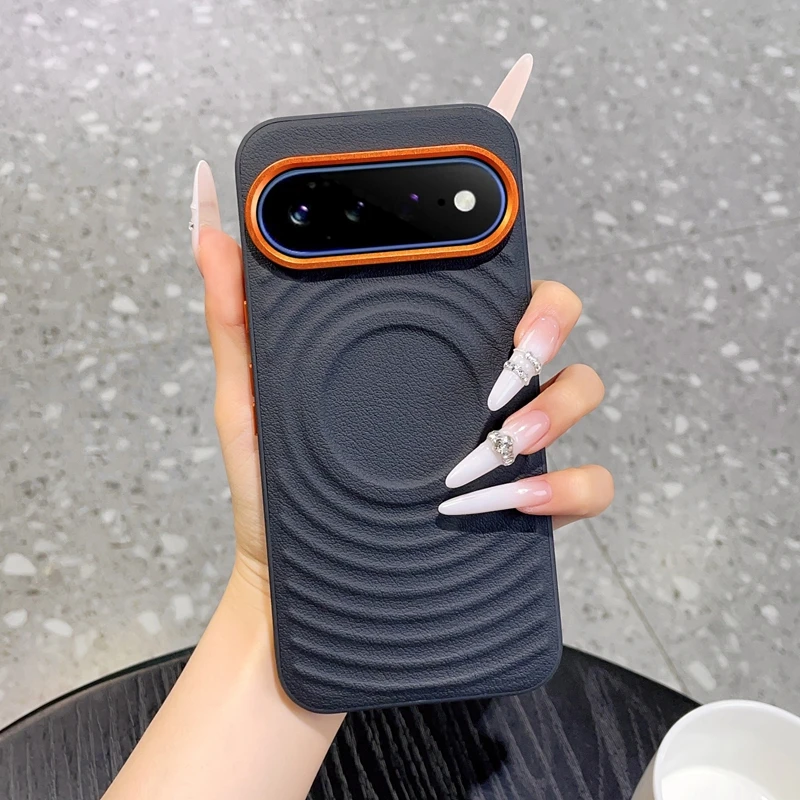 For Google Pixel 11 Pro XL 11 10 9 Pro XL 5G Case Skin-Friendly Matte Leather Magnetic Wireless Charging Shockproof Back Cover