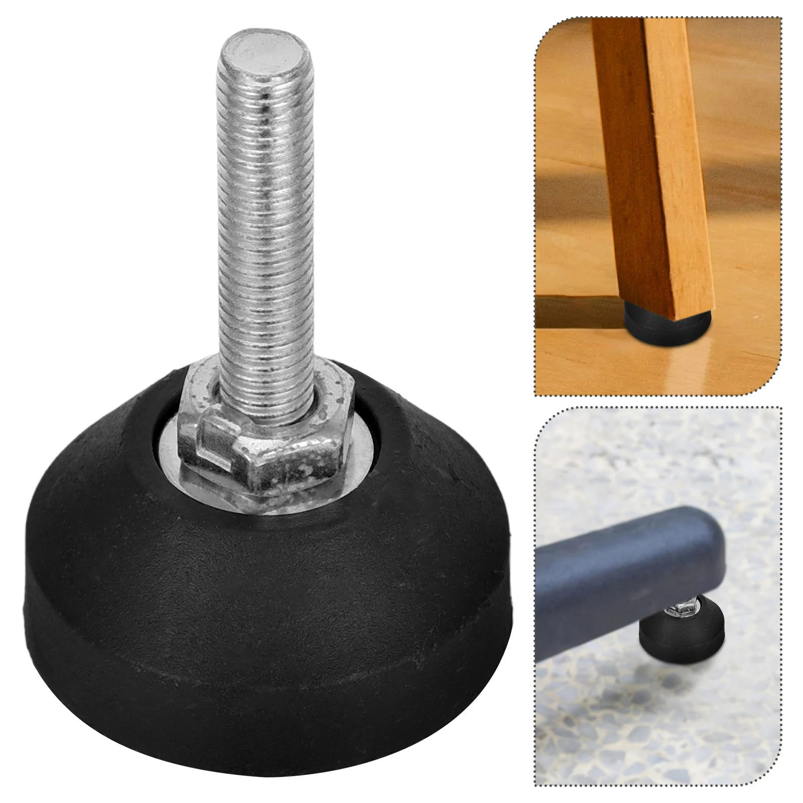 

8pcs Adjustable Furniture Levelers Heavy Duty Carbon Steel Leveling Feet Shock Absorbing Durable Stabilizer Legs For Tables