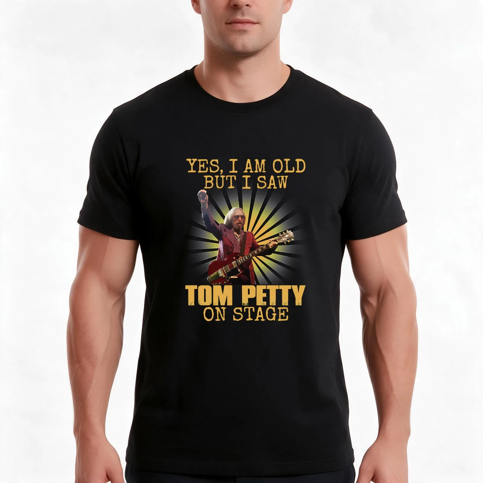 Yes I'm Old But I Saw Tom On Stage Pety Essential T-Shirt Summer Casual Cotton Tee Oversized Streetwear Tops Unisex Men Women