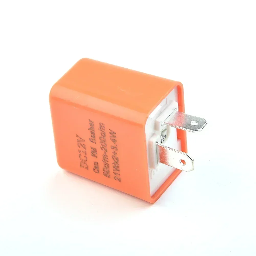 

2 Pin LED Flasher Relay 12V 42W A+ Speed Adjustable ABS Plastic Adjustable Circuit Protection Chip Brand New