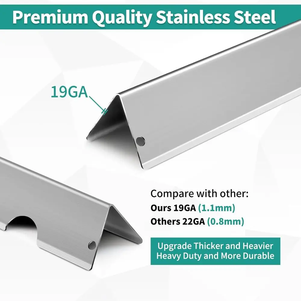 قطع غيار شواية ويبر جينيسيس 2: 66032 قضبان نكهة، 66095 شبكة، 66795 عاكس حرارة للموديلات E-310، E-315، E-32 #5