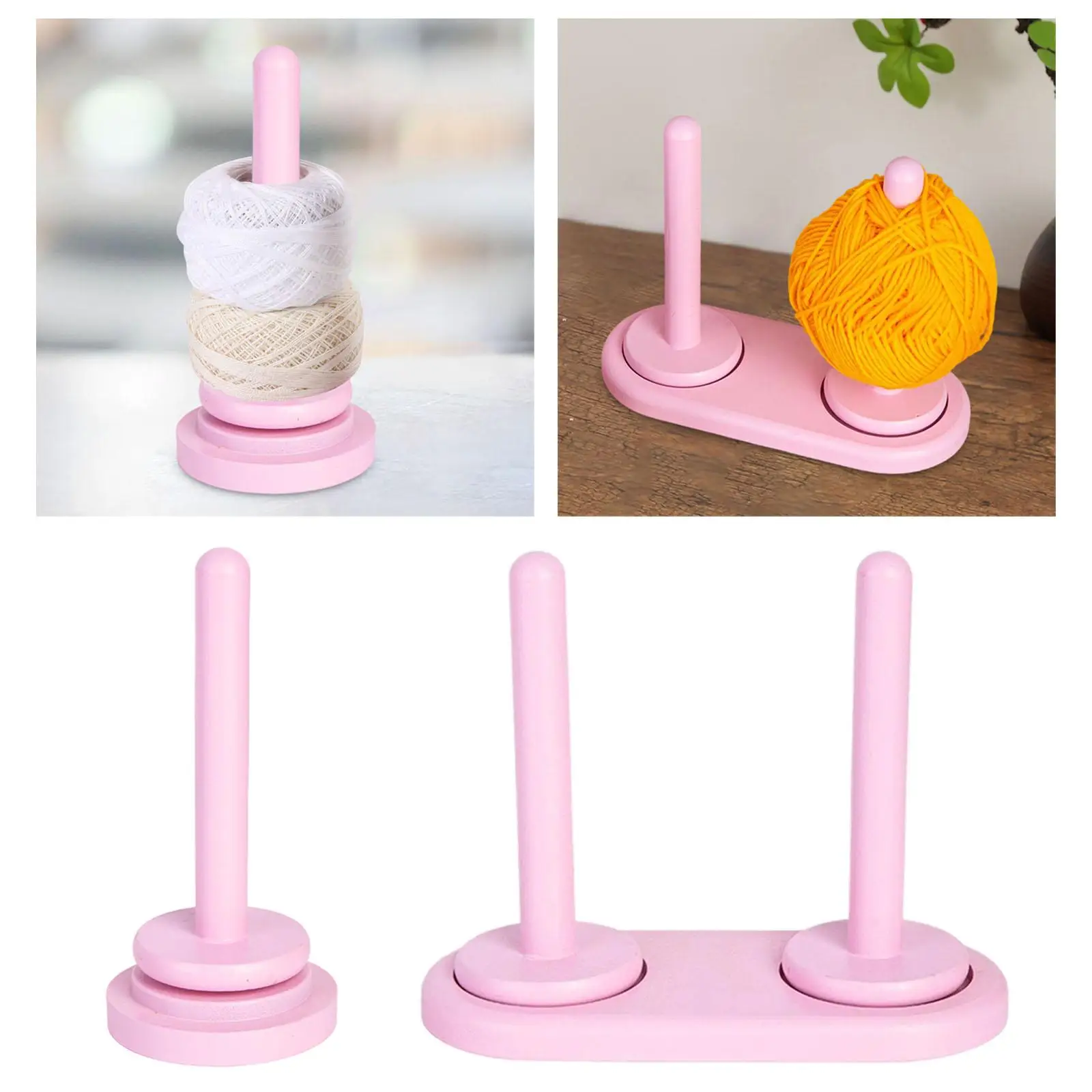 Yarn Holder Crochet Yarn Threading Holder Practical 360° Rotating Detachable