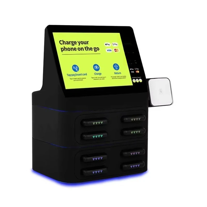 2026 New FL  Card Payment Type-C/USB/Cable Outputs  Rental Power Bank Commercial Shared Power Bank Charging Station Customized