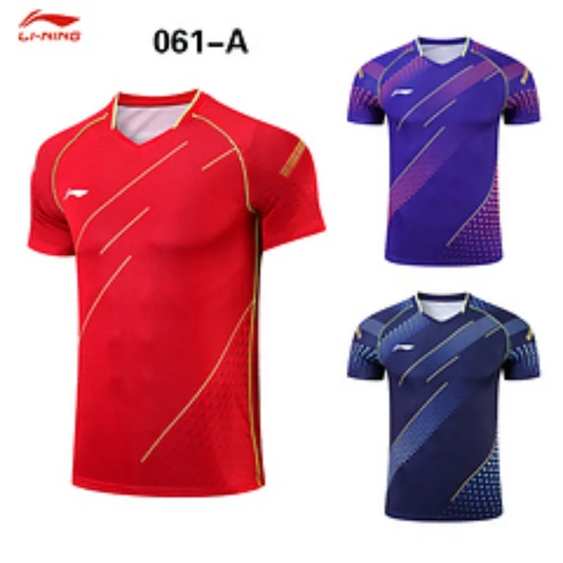 New table tennis suit for Chinese men's table tennis suit set, short sleeved quick drying competition training team uniform