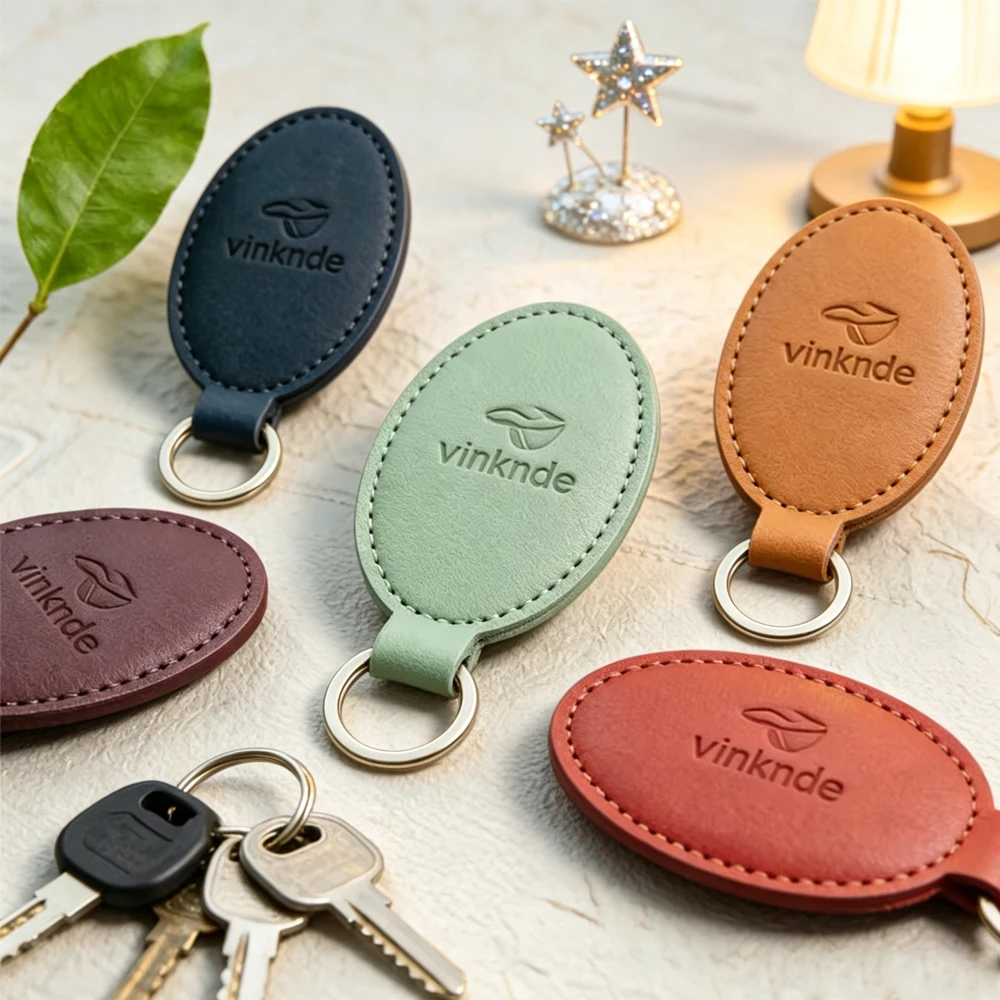 

20/50/100Pcs Oval Shape Hangtag Keychain Travel Bag Leather Pendant Design Key Pendant for Men Women Accessories for Vacations