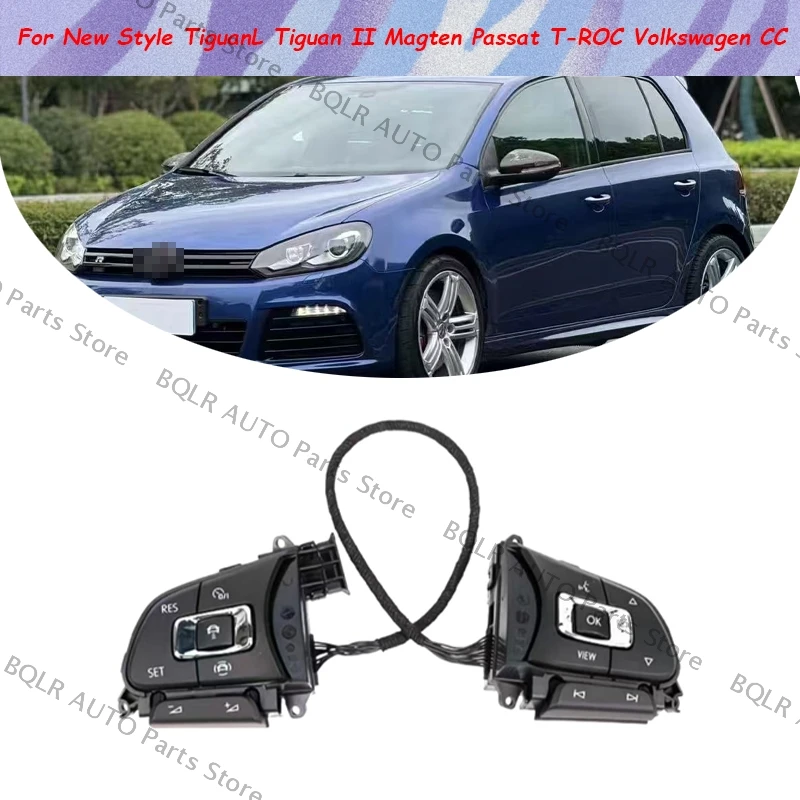 

Для VW TiguanL Tiguan II Magten Passat T-ROC Volkswagen CC 5NA959442B OEM кнопка на руле с ACC