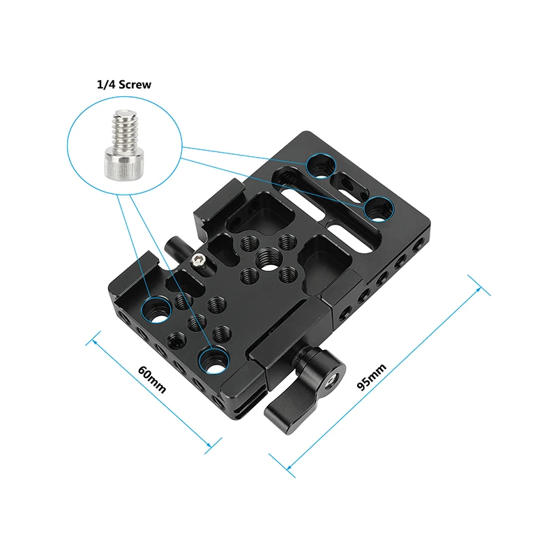 SZRIG Manfrotto-Type Quick Release Plate with Clamp Set 178mm/95mm Plate For Arca Swiss Tripod Monopod Ball Head