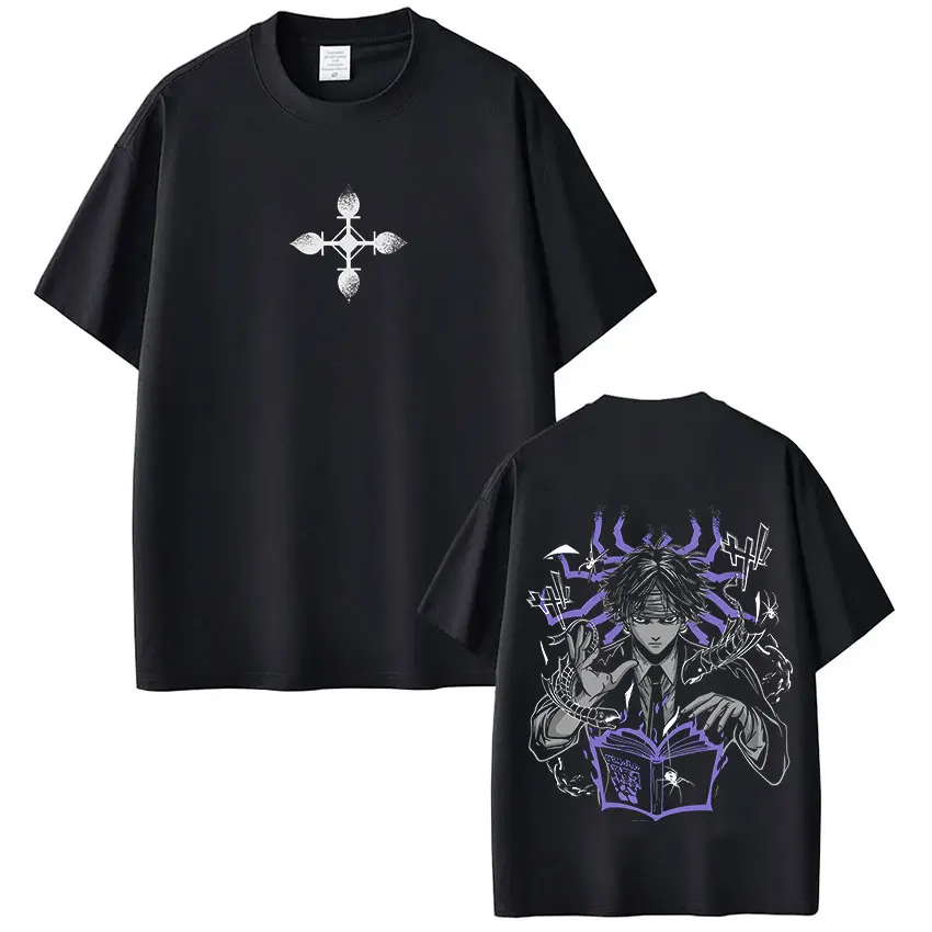 Anime Hunter X Hunter Chrollo Lucilfer Phantom Troupe T-Shirt für Männer und Frauen Sommermode Übergroße Lässige Baumwoll-T-Shirts – Detail 5