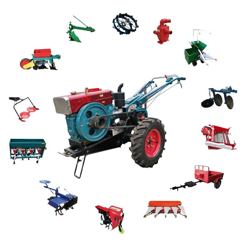 Farm Machinery hand walking tractor farm walking tractor trade 6hp diesel walking tractors kubota two wheel mini farm