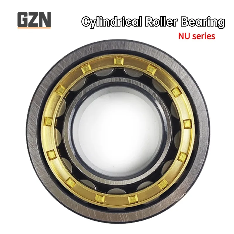 Free Shipping 1PCS Cylindrical Roller Bearing NU204 205 206 207 208 209 210 EM Copper Cage Reducer Motor Bearings