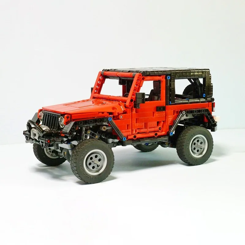1371 قطعة MOC Jeeped Wrangler النموذج الفني اللبنات لتقوم بها بنفسك هدايا عيد الميلاد ألعاب إبداعية التعليم عيد ميلاد #2