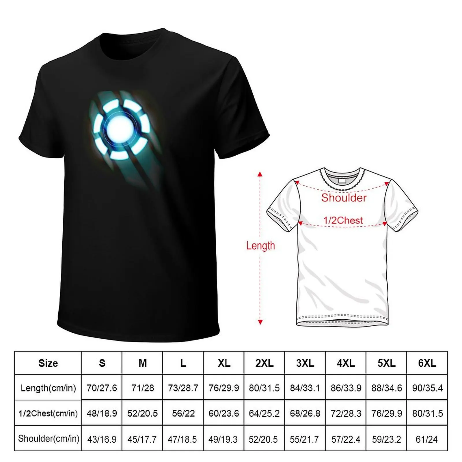 Arc Reactor T-Shirt Outdoor Sports Lightweight Tee