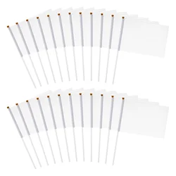 24 Pcs Banner The Referee Flag Office Marking Flags Handheld Yard Markers