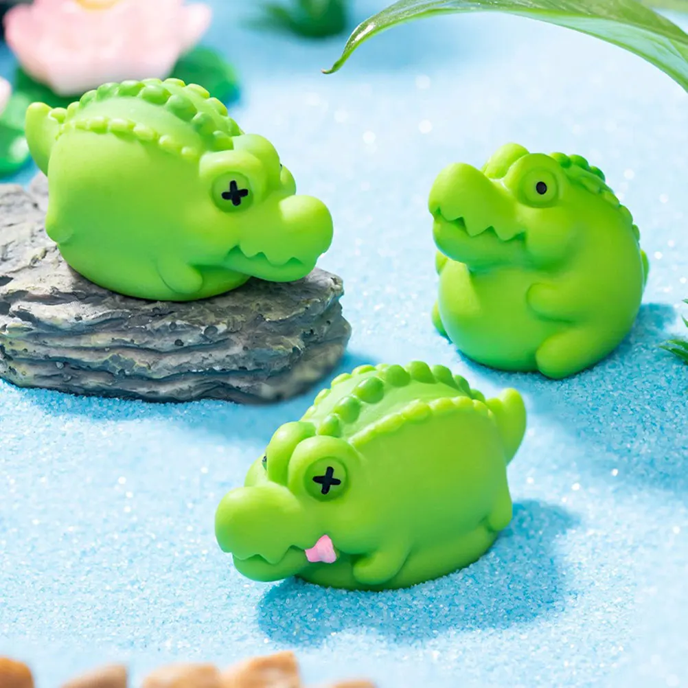 

Micro Landscape Crocodile Alligator Birthday Decorations Accessories Resin Mini Figurines