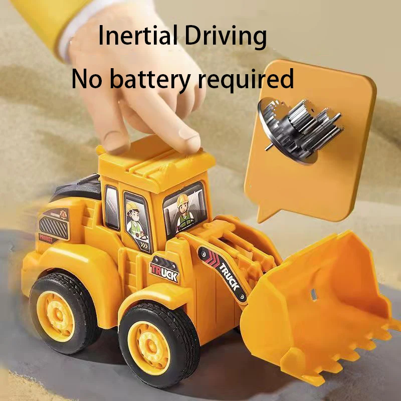 Auto inerziale Giocattolo Ingegneria Modello di veicolo Auto Presse Scorrevole Escavatore Bulldozer Bambini Veicolo da costruzione educativo Bambini