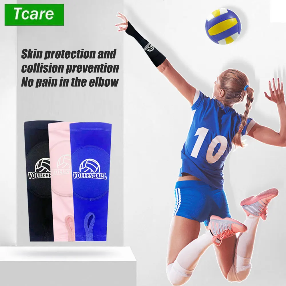 1 Pair Sports Volleyball Arm Sleeves Passing Forearm Sleeves with Protection Pads Volleyball Gear for Youth Girls Children Women