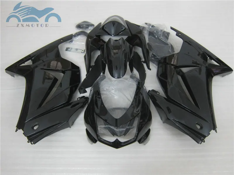 Injection Fairings for Kawasaki Ninja 250r 2008-2014 injection molding EX250 08-14 ZX250 high quality glossy black fairing kit