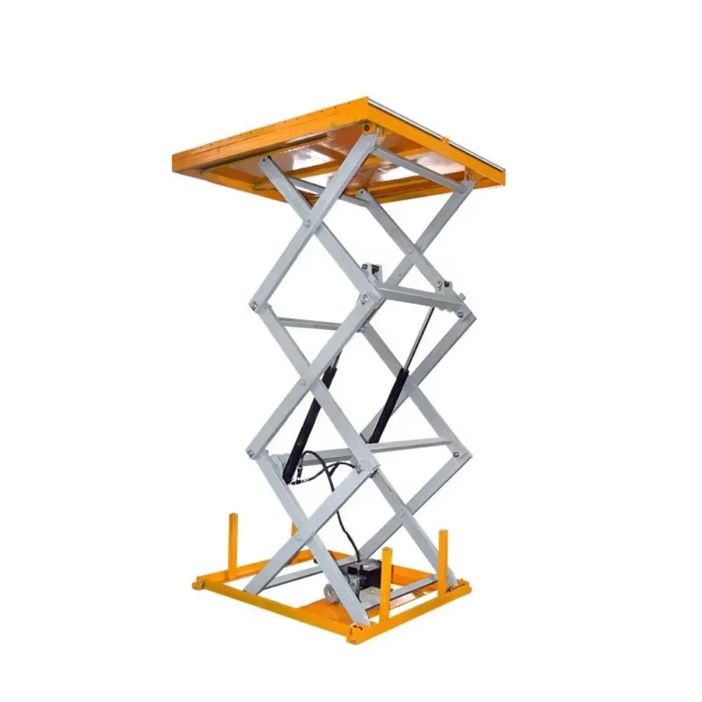 Heavy Triple Scissors Lift Table 1 ton Scissor platform 1000kg hydraulic lifting platform