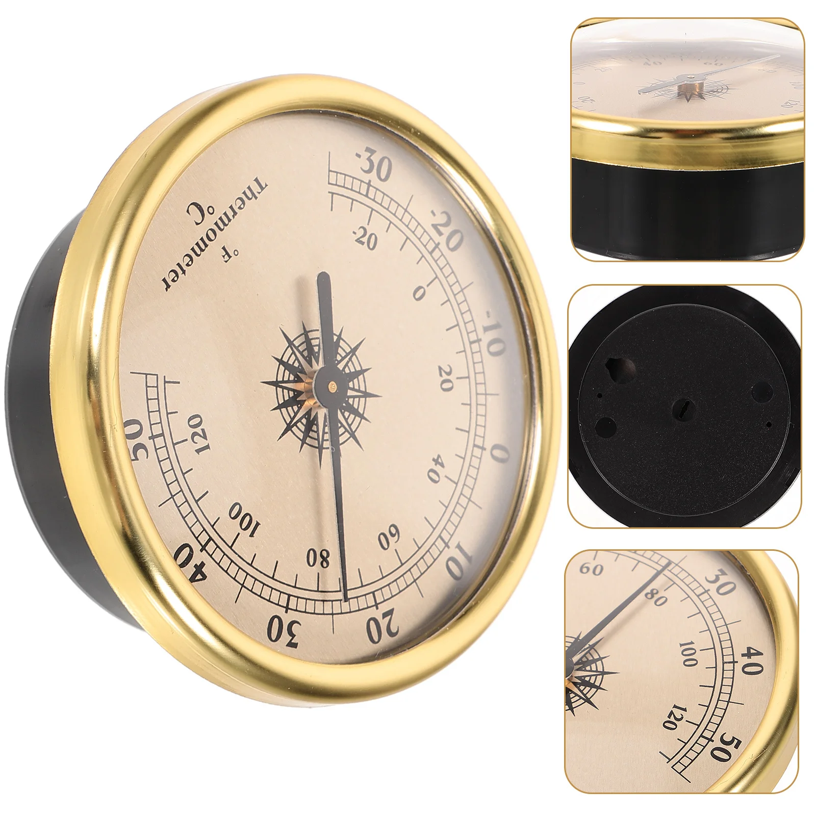 Round Temperature Gauge Indoor Humidity Meter For Room Nursery Garden Wall Mounted Thermometer Temperature Measuring Tool