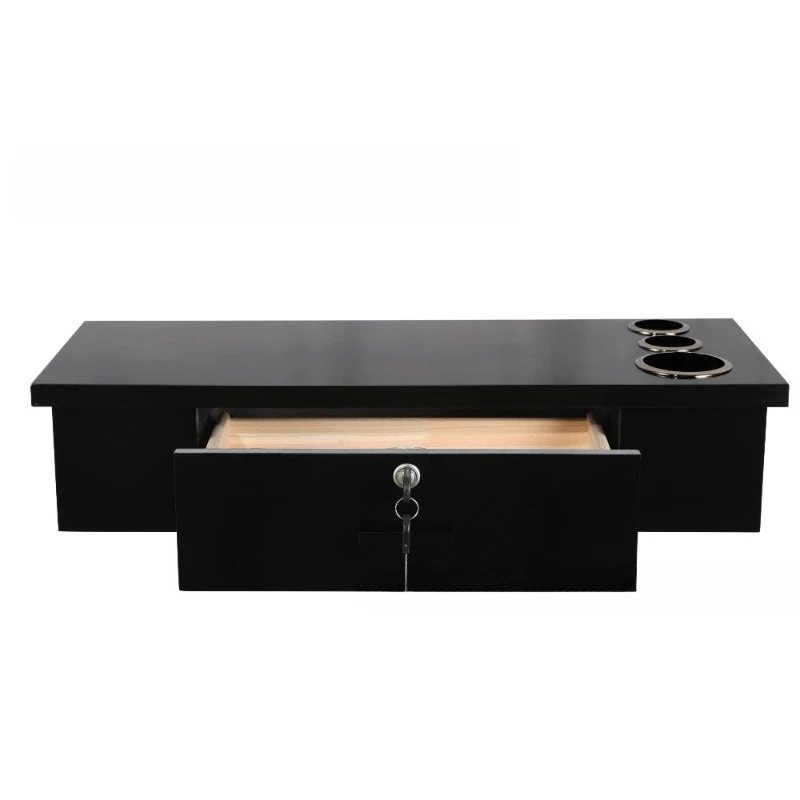 

Barber hanging cabinet Barber mirror table cabinet MDF locker with hair dryer 3A packaging hanging mirror table