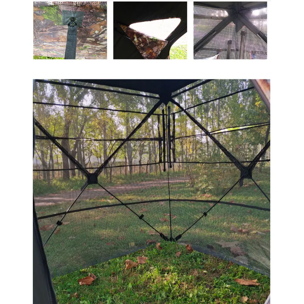 Оптовая продажа, автоматическая уличная камуфляжная всплывающая охотничья палатка из ткани Оксфорд, слепая для охоты, уличные палатки для скрытого монтажа