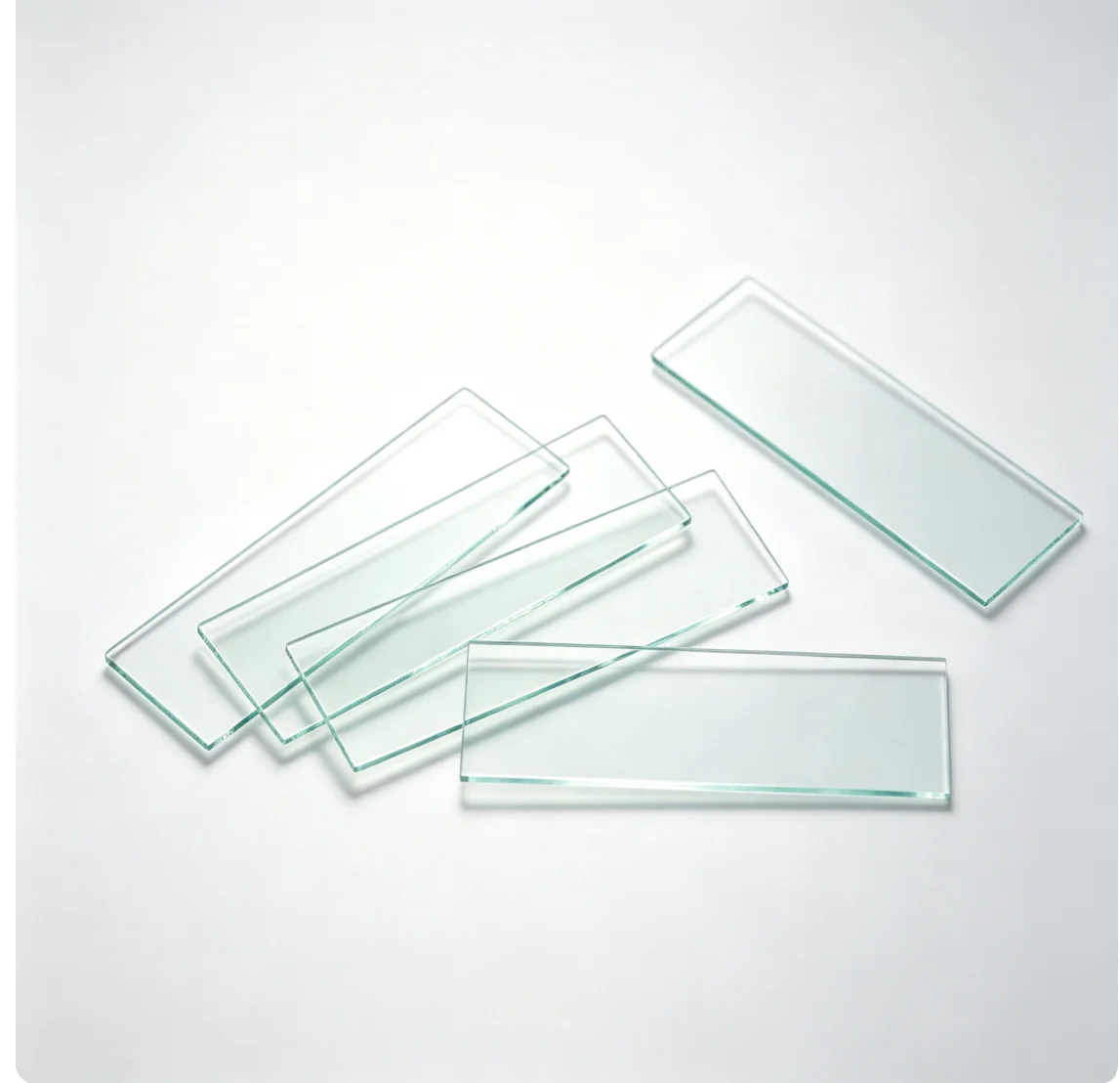 100 pieces of microscope slides and cover slips for laboratory biological microscopy experiments and medical research