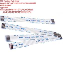 10 pz FFC FPC AWM 20624 80C 60V VW-1 cavo flessibile piatto 1.0MM 4P 5 6 7 8 9 10 11 12 14 16 18 20 22 24 26 28 30 32 34 36 40pin