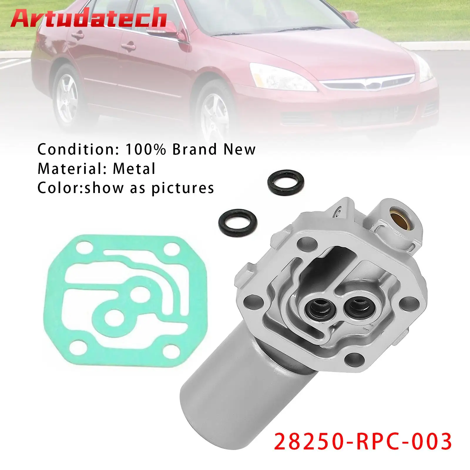 

Линейный соленоид трансмиссии Artudatech 28250-RPC-003 для Honda Accord Civic CR-V Acura 28250-PRP-013 90428B 98987B TCS26 2N1144