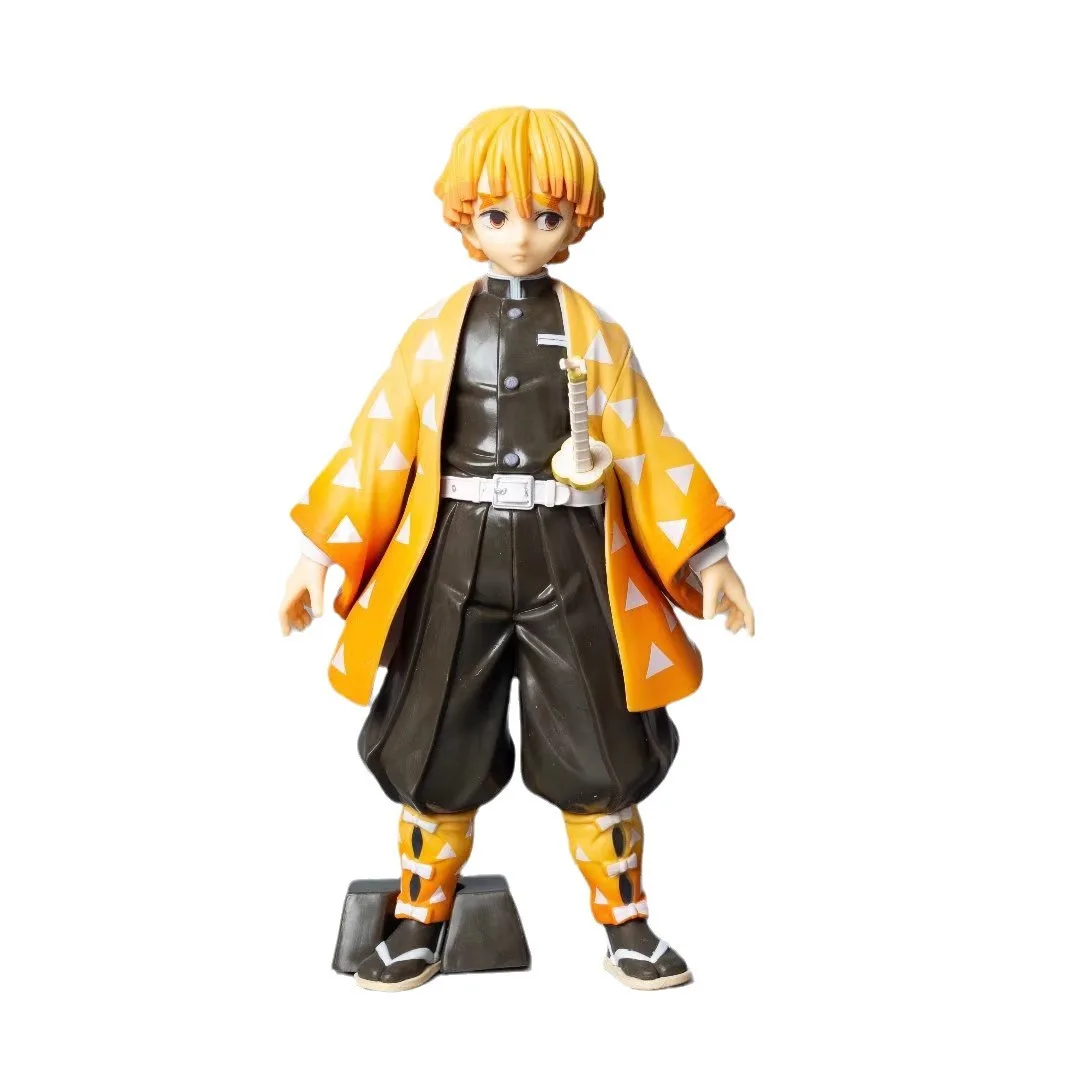 مجموعة شخصيات ROS كبيرة مصنوعة من مروحة حوالي 22 سم Tanjiro وZenitsu وNezuko وInosuke - نموذج عرض قابل للتجميع الجماعي #5