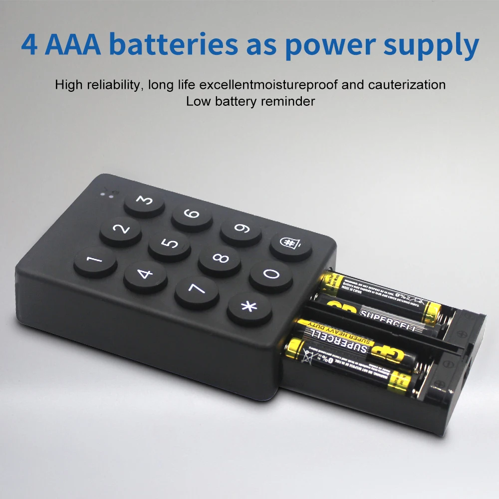 Imagem -05 - Teclado sem Fio Código de Dígitos Bluetooth Desbloqueio de Aplicativos Compatível com Coisas Inteligentes e Fechaduras Eletrônicas Inteligentes
