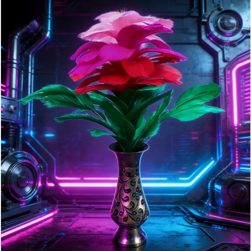 

Волшебная палочка-трансформер для цветов: высококачественная стальная палочка для превращения подсолнуха в цветок, реквизит для фокусов с исчезающими цветами, аксессуар для женщин-магов