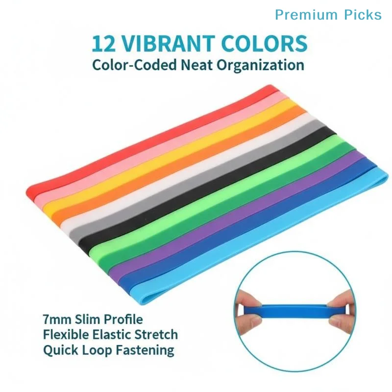10Pcs Soft Large Silicone Rubber Bands High Elastic Wrapping Bands for Handmade DIY Craft Making Art Supplies Organization