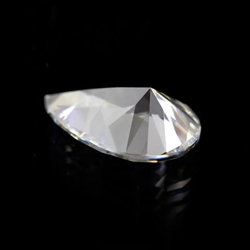 Pierre Précieuse Saphir Blanc de 20,0 ct, 12x16mm, Coupe à Facettes en Forme de Poire, Uto AAA VVS At