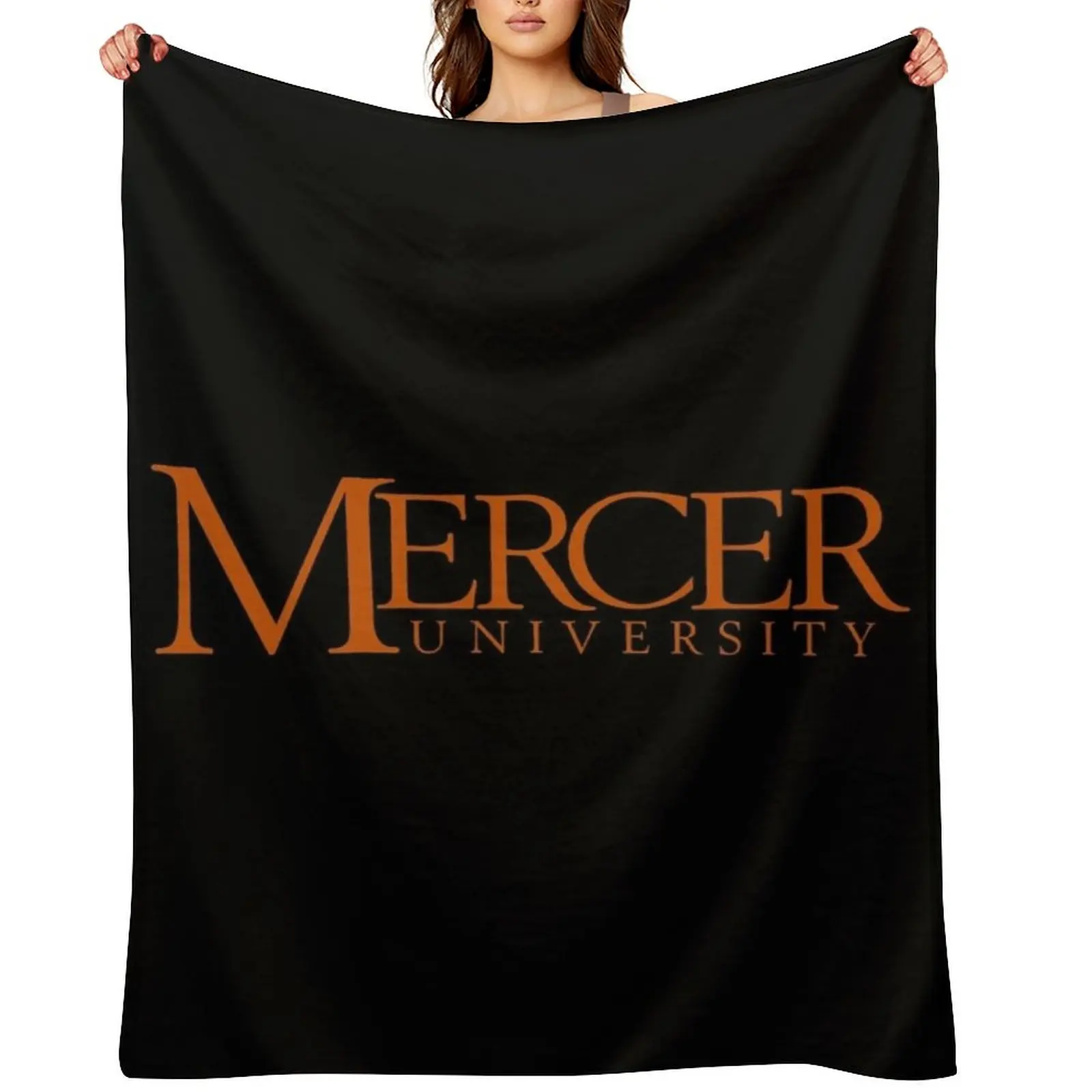 

Mercer University Throw Blanket Loose Weighted Cute Blankets