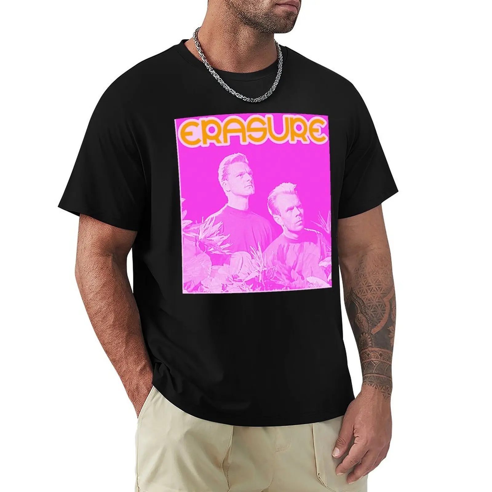 

Erasure 80s Retro Synthpop FanArt T-Shirt summer top topping vintage anime tshirt funny t shirts for men