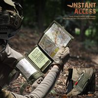 Map Case Tactical Arm Sleeve QB Wristband Tactical Armband Pouch Military Card Holder for Shooting Rescue Field Measurement