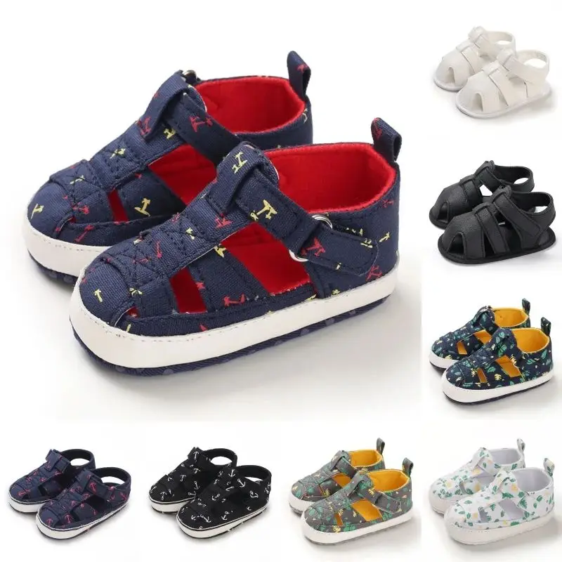Baby Boy Summer Sandals 0-1 Year Classic First Walker Cloth Sole Comfortable Casual Cool Newborn