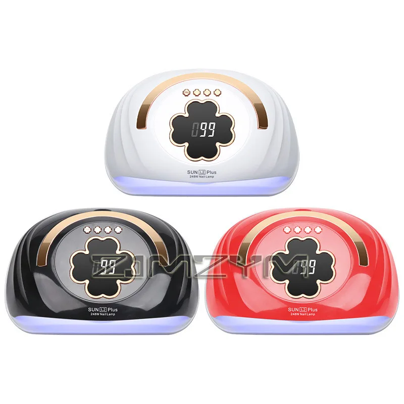 Secador de unhas de secagem rápida lâmpada LED UV Gel polonês secagem lâmpada, ferramentas de manicure, 248W