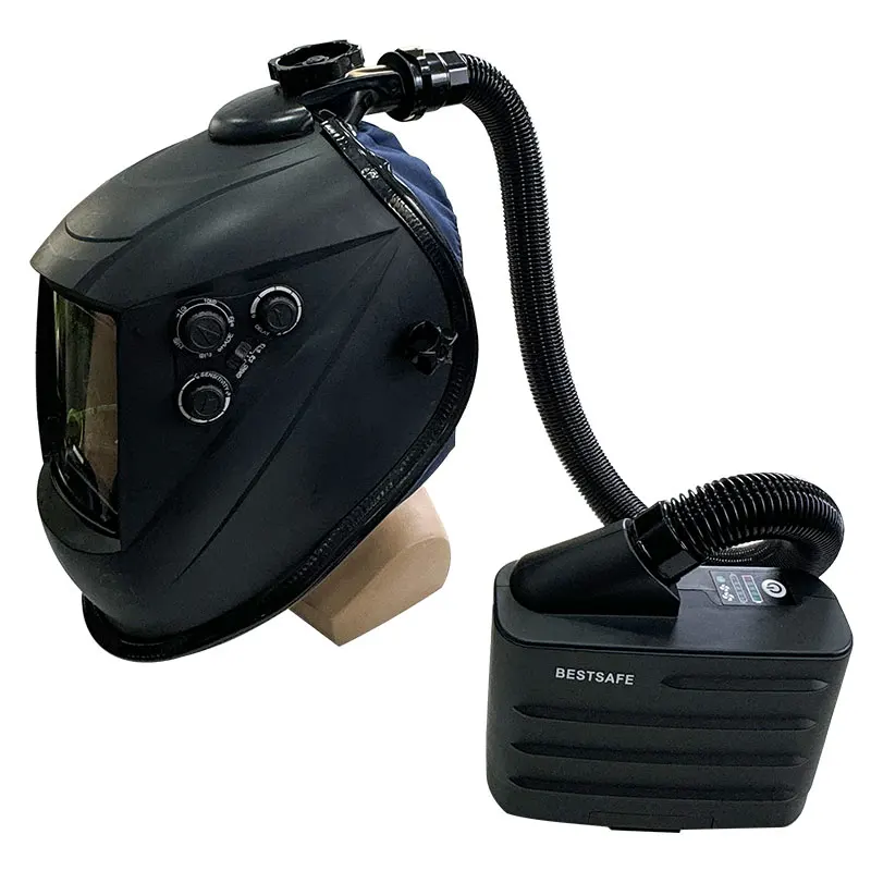 EN12941 Powered air Purifying Respirators PAPR Auto Darkening Welding Helmet for Sale