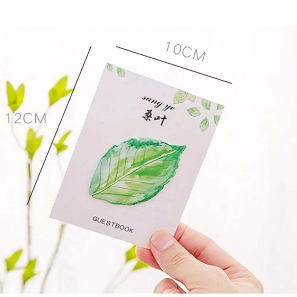 Fashion Sticky Notes Bookmark Office Supplies Sticky Notes Paster Sticker Memo Pad Leaf Shape DIY Bookmark
