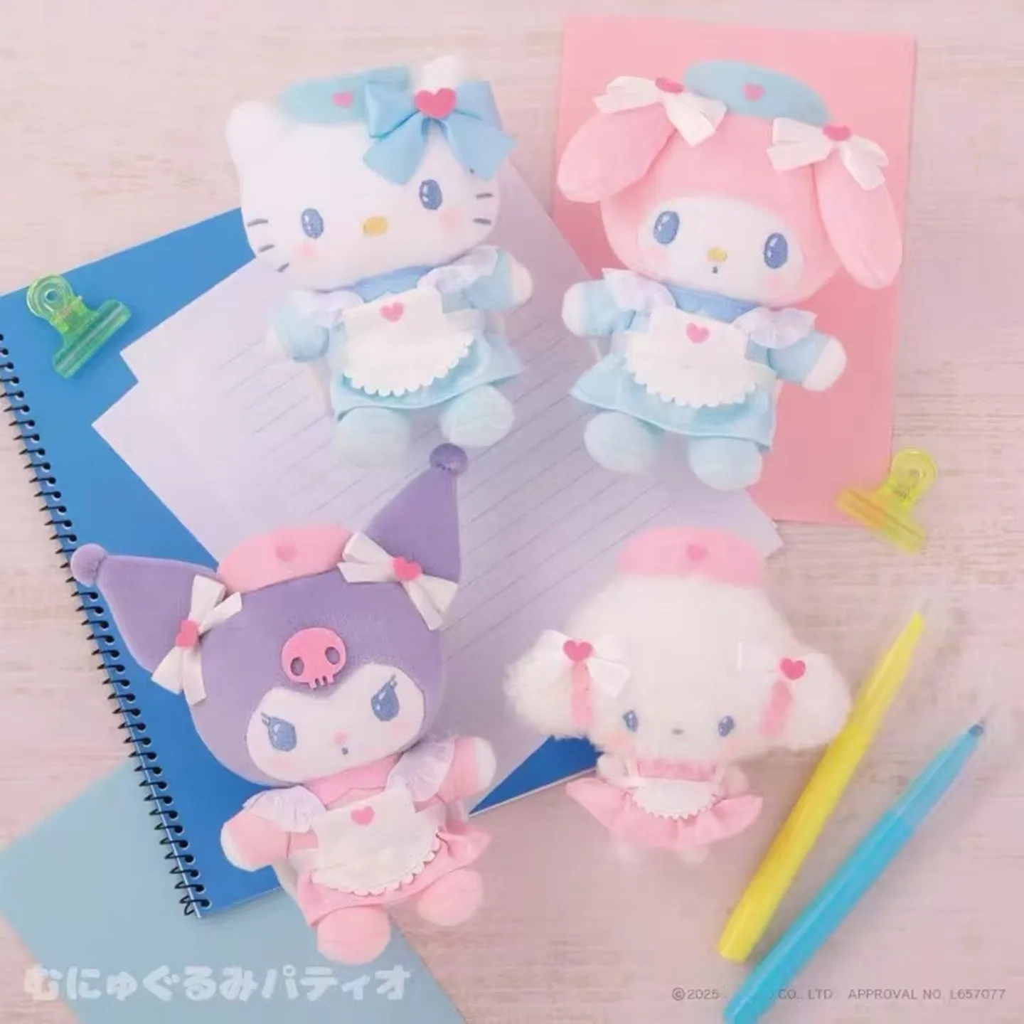 헬로 키티 의사 간호사 시리즈 Kuromi 마이 멜로디 봉제 인형 귀여운 만화 Hellokittys 소녀 Pericarp 가방 펜던트 장식 선물