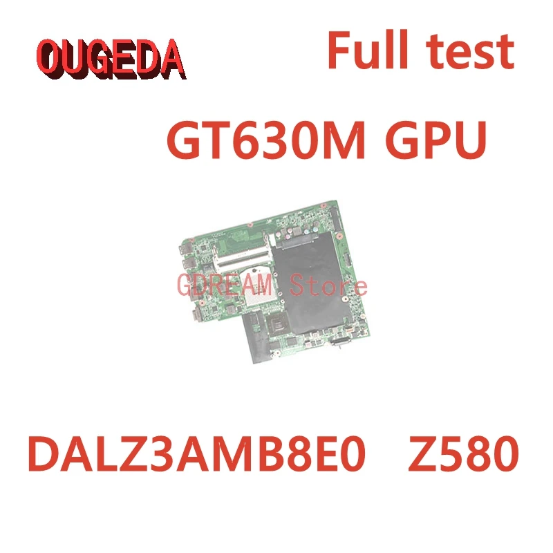 OUGEDA 11S90001736 31LZ3MB01D0 DALZ3AMB8E0 For Lenovo IdeaPad Z580 laptop motherboard GT630M GPU DDR3 HM76 Mainboard Full test